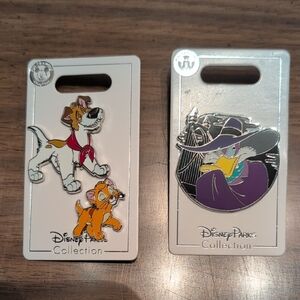 Disney Parks Collection Pin Set Oliver And Company And Darkwing Duck